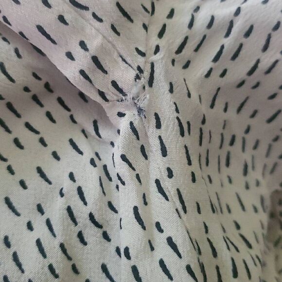 Zara Women's Oversized Button Front Shirt Classic Print Flowy Size Medium - Picture 6 of 7